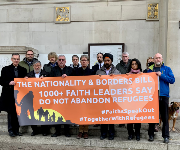 Bishop John stands with other faith leaders to urge PM to rethink Nationality and Borders Bill